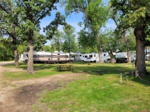 Campground with campers